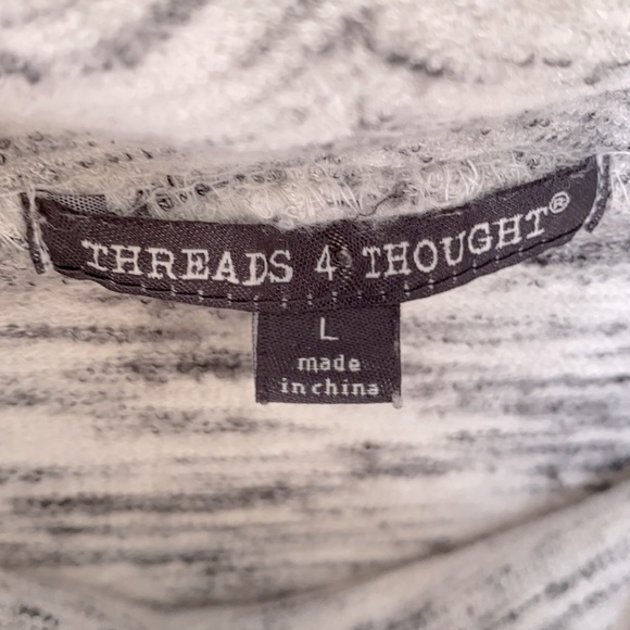 Threads 4 Thought, Sleeveless Cowl Pullover, Size L - Picture 6 of 8